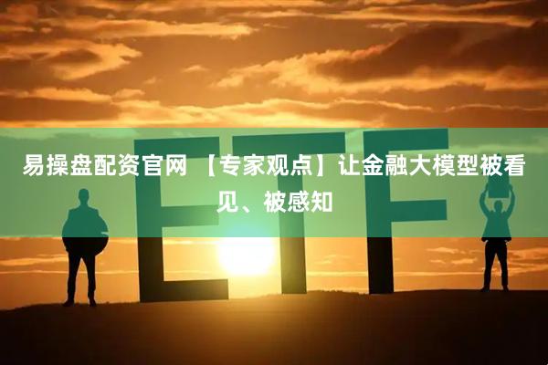 易操盘配资官网 【专家观点】让金融大模型被看见、被感知