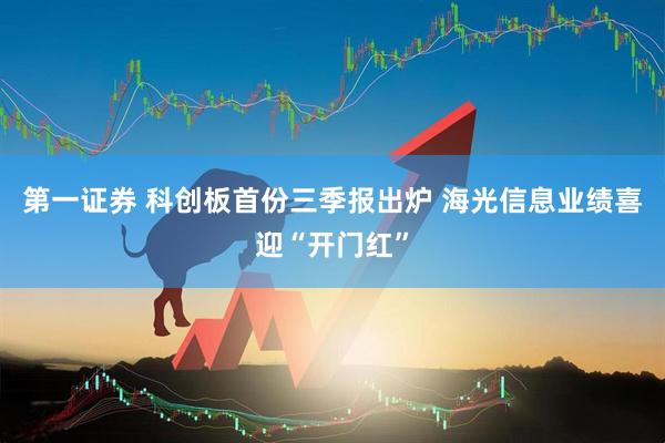 第一证券 科创板首份三季报出炉 海光信息业绩喜迎“开门红”